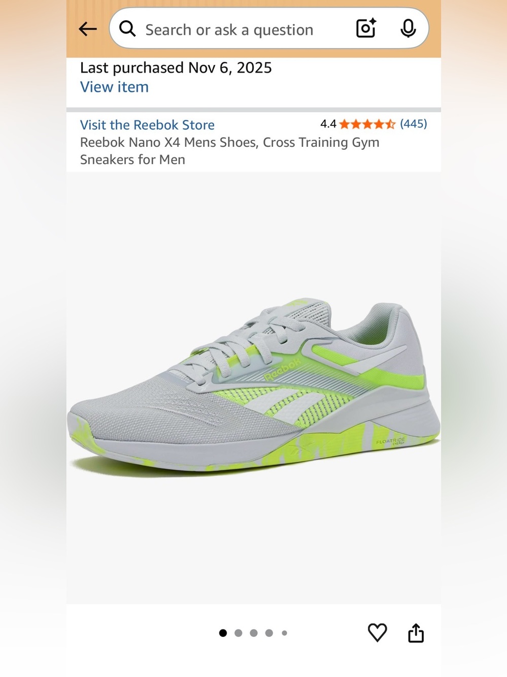 Reebok Nano X4 Mens Shoes, Cross Training Gym Sneakers for Men
